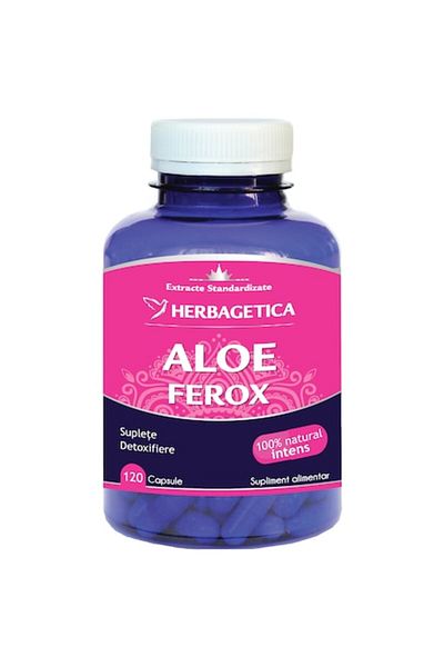 Herbaderm Aloe Ferox Herbagetica, 120 capsule