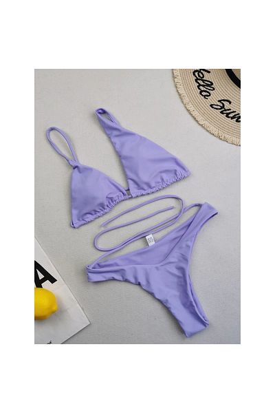 FITINT Women's High-Waisted Swimsuit Purple – FITINT 298