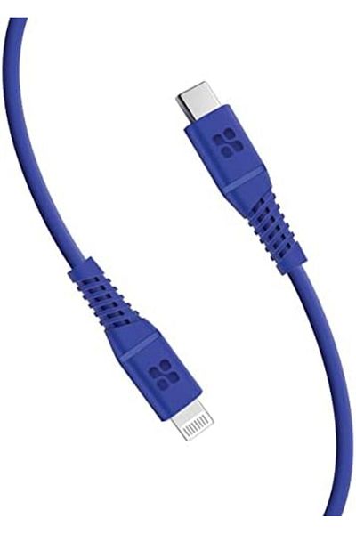 Promate USB-C to Lightning Cable, Apple MFi Certified Lightning Cable with 20W Power Delivery, 480 M
