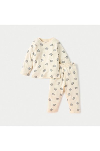 Juniors All-Over Elephant Print T-shirt and Pyjama Set