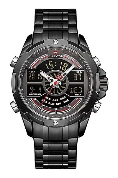 Naviforce Luxury Military Sports Watch – 45mm Dial, Dual Time Display, Analog-Digital