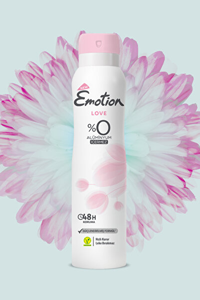Emotion Love Kadın Vegan Deodorant 4x150 Ml Hızlı Kurur, Leke Bırakmaz