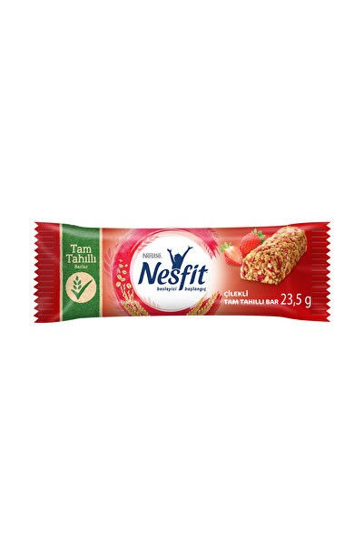 Nesfit Nestlé Nesfit Çilekli Tam Tahıllı Bar 32x23,5g
