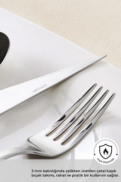 Emsan Sedir Elegance 84 Piece Cutlery Set for 12 Persons Boxed