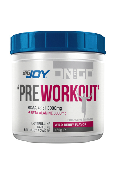 Bigjoy Sports On The Go Preworkout Orman Meyveli Pre Workout 450g Güç Ve Performans Aminoasit