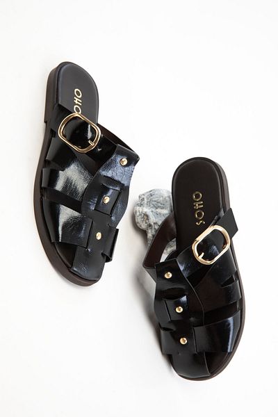 SOHO Black Women's Slippers 20747