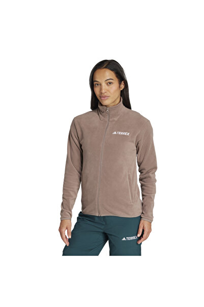 adidas Top cu fermoar din fleece cu fermoar complet Multi Essentials