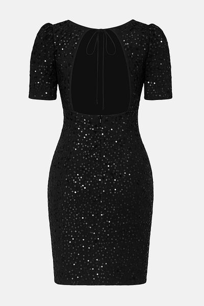 Trendyol Collection Φόρεμα με βελούδινη παγιέτα με μαύρη πλάτη TPRAW25EL00168