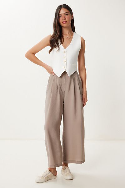 Happiness İstanbul Women's Mink Modal Palazzo Pants Bv00156