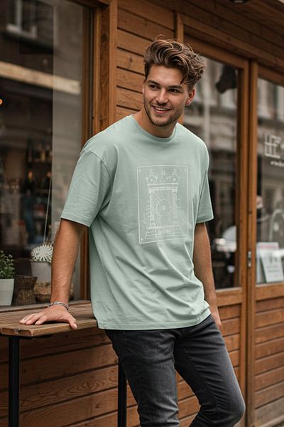 Trendyol Collection Βαμβακερό μπλουζάκι με κέντημα μέντας - TMNSS25TS00054