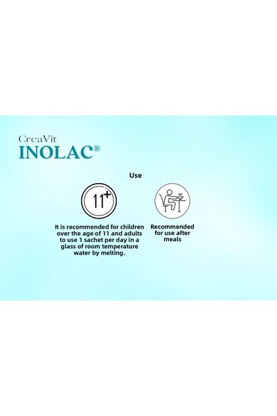 Creavit Inolac ® Inositol, Alpha-lactalumin and Chrome Food Supplement with Folic Acid - 30 Sachets