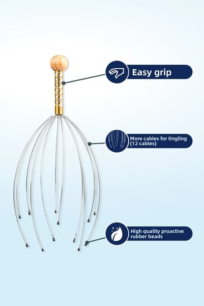 obrigado Head Massager Head Neck Head Massager Hair Scratching Wire