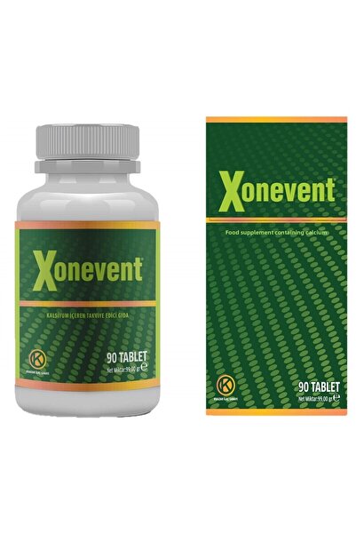 Kuazar İlaç Xonevent الكالسيوم والمغنيسيوم وD3 والليزين والبورون 90 قرصًا
