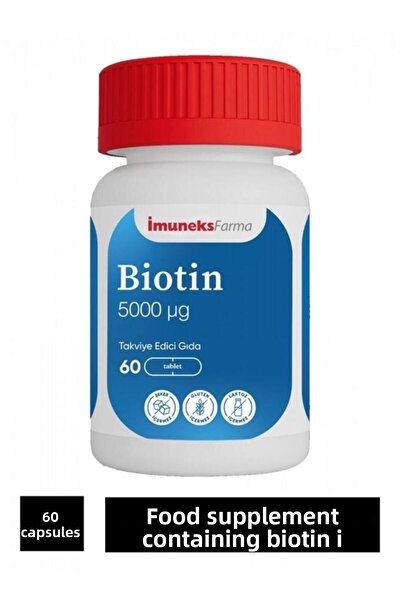 Imuneks Farma Biotin 5000 Mcg 60 Tablets