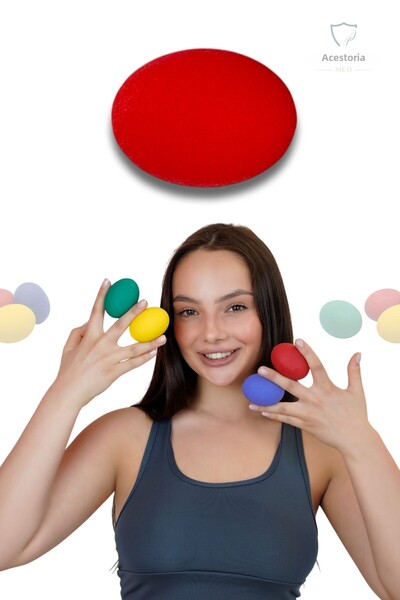 Akestoria Med كرة الضغط من السيليكون موديل FC-050 - لتمرين اليد والعلاج الطبيعي