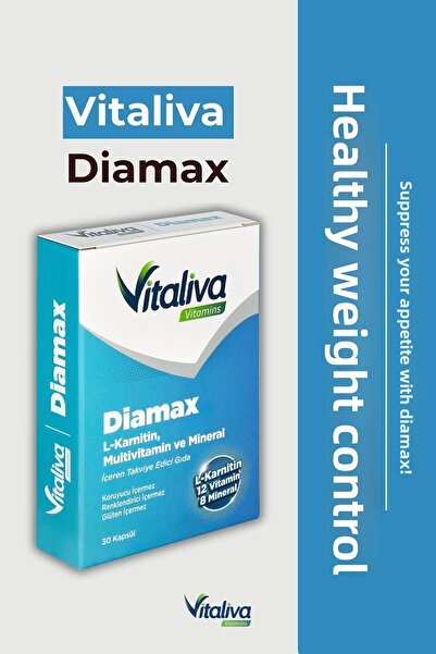 Vitaliva Vitamins مكمل غذائي دياماكس يحتوي على L-carnitine وMultivitamin وMin...
