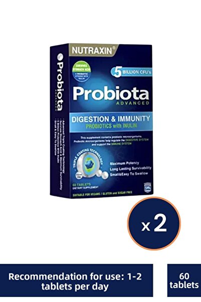 Nutraxin بروبيوتا المتقدمة 60 قرص × 2 قطعة