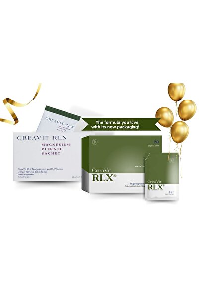 Creavit 20 Sachas Containing Rlx Magnesium And Vitamin B6.