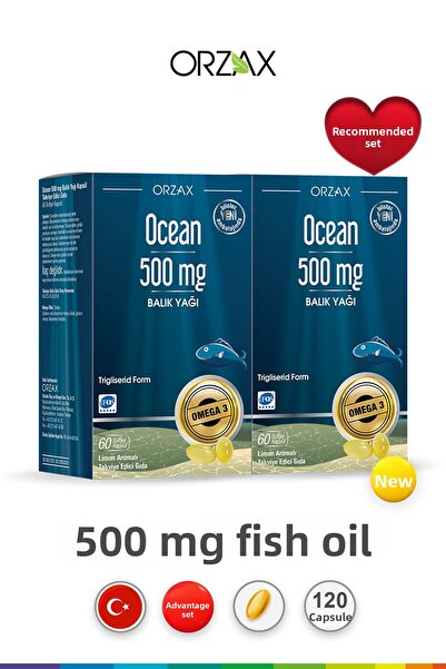 Orzax Ocean 500 Mg 60 Capsules (2 Pcs)