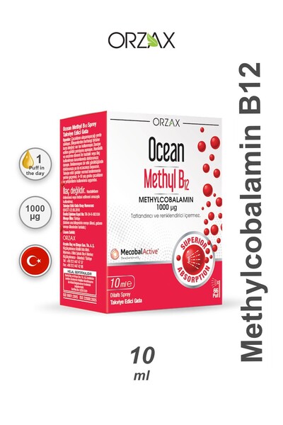 Orzax Ocean Methyl B12 10 ml Food Supplement