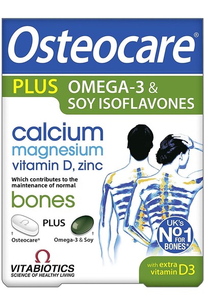 Vitabiotics Osteocare Plus Soia Omega3 X28S