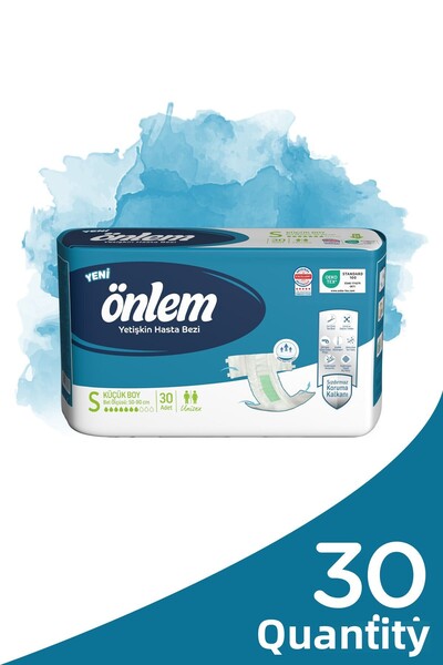 ÖNLEM Patient Diapers with Waistband Textile Surface Small (30 PCS)