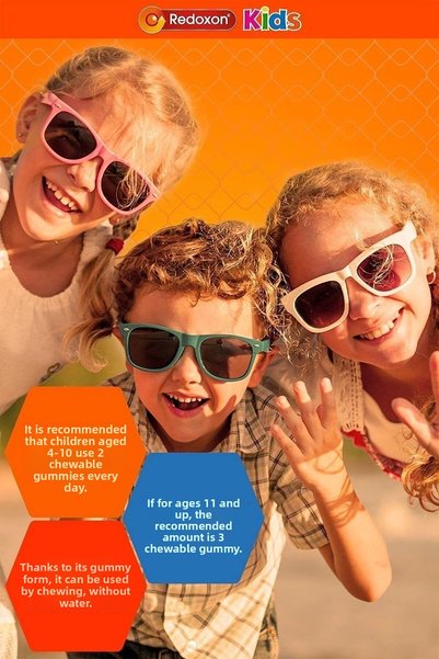 Redoxon Kids 60 Chewable Gummy I Vitamin C, Vitamin D, and Zinc for Children