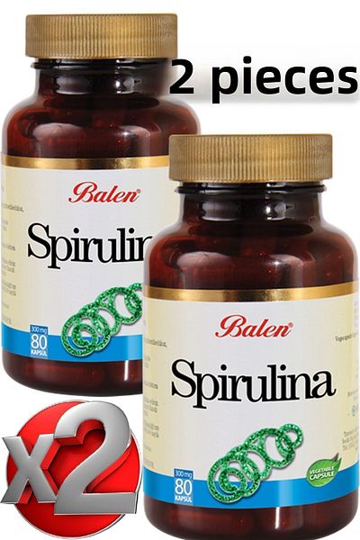 Balen Spirulina 2 Pieces (Blue-Green Algae) 80 Pieces Capsules