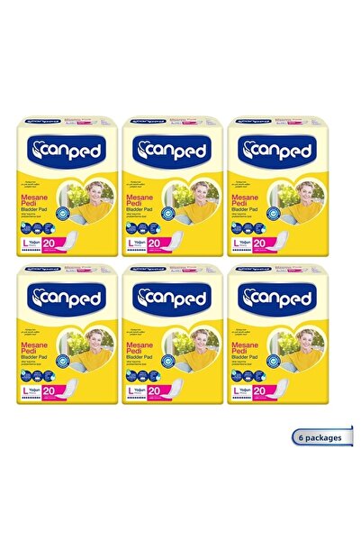 Canped وسادة المثانة الكثيفة مقاس L 120 قطعة