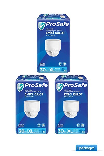 PROSAFE Textile Surface Absorbent Panties Xlarge 3 Pack of 30 90 Pieces