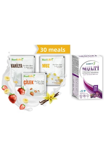 Barifit Barifit Barilife 30 Sachets of Protein Powder and Multivitamin Syrup - Shaker Gift