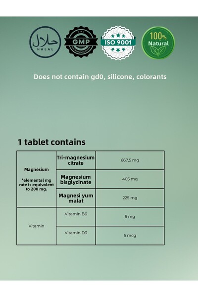 Shiffa Home Magnefull - 60 Tablets Magnesium Citrate, Malat and Bisglicinate