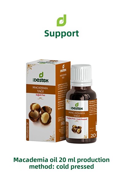 Destek زيت المكاديميا 20 مل عصرة باردة