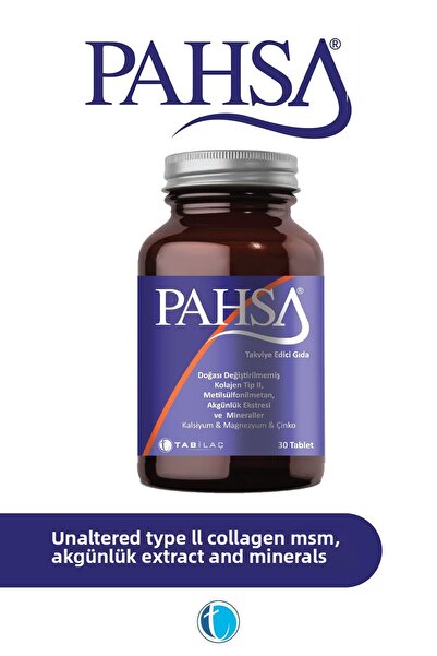 PAHSA Type Ii Collagen 30 Tablets Nature Unmodified Type Ii Collagen Msm Hors...