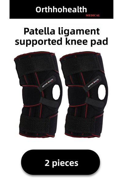 orthohealthmedical دعامة الركبة للجنسين مع رباط الرضفة (قطعتان) للتمرين ورفع ...