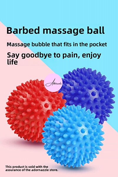 adornazzle Hand Foot Body Exercise Ball, Sensory Stimulating Ball, Spiky Mass...