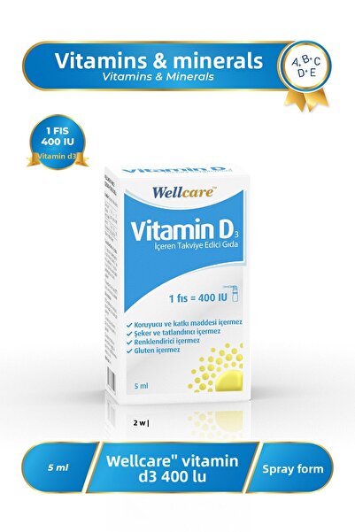 Wellcare Vitamin D3 400 Iu - 5ml