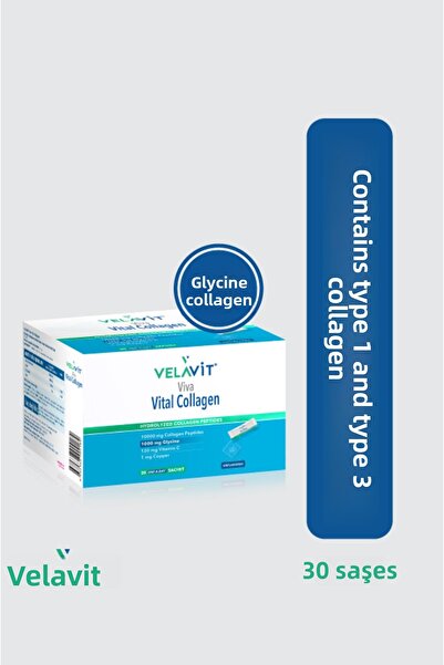Velavit Viva Vital - 10,000 Mg Extra Glycine Sachet Collagen 30 Powder