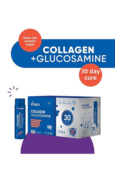 Vitago Liquid Additive Food Containing Collagen1-2-3,Glucosamine,Msm,Condroit...