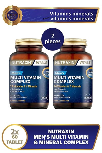 Nutraxin 60 قرصًا من الفيتامينات المتعددة للرجال - 2 قطعة