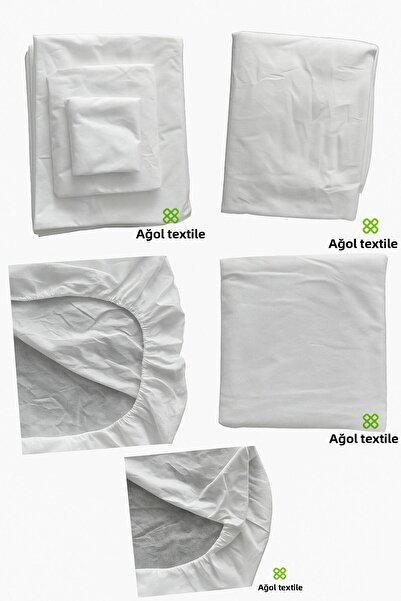 ağol tekstil 50 حزمة ميجا - طقم غطاء لحاف مزدوج للاستعمال مرة واحدة (للسبا / ...