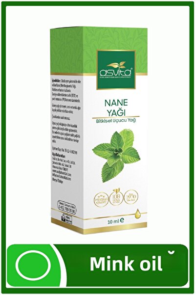 ASVİTA زيت النعناع من أسفيتا - 10 مل قطع قصير