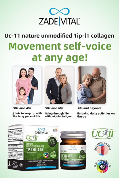 Zade Vital Uc-ii 40 ملغ - 30 كبسولة