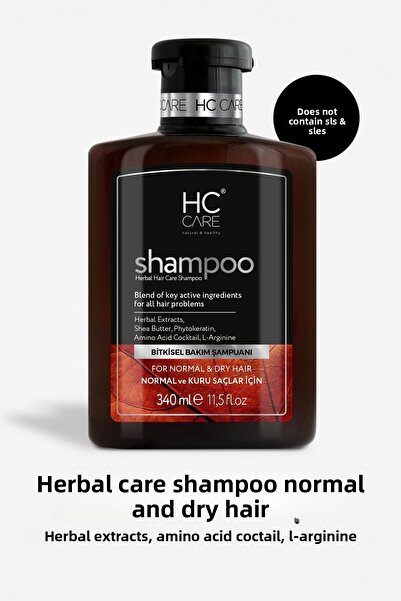 HC Care 340 Ml Shampoo for Normal and Dry Hair