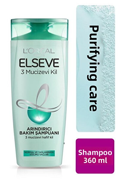 ELSEVE L'Oreal Paris Elseve 3 Miraculous Clay Weightless Shampoo 360 ml