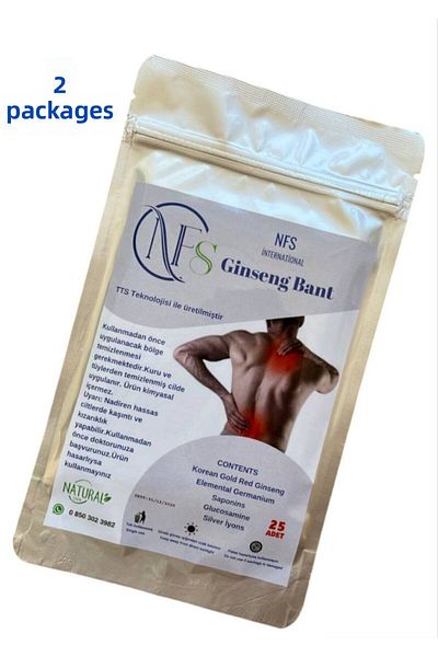 NFS İNTERNATİONAL NFS Ginseng Tape 25 Pieces 2 Packs