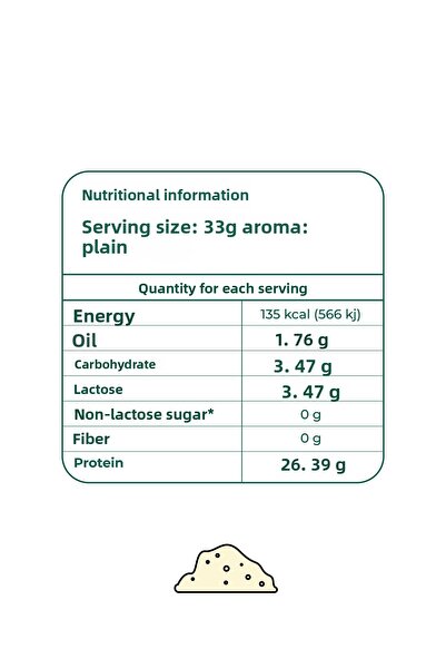 yeşilmarka Natural Whey Protein Powder Pure / Unflavored 1540 GR