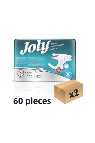 Joly Adult Diapers with Waistband Medium 30 Pieces-2 Pieces
