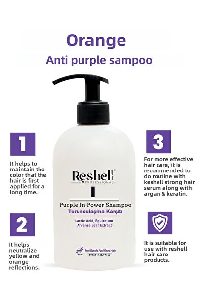 Reshell Purple Anti-Orange Shampoo 500 ml