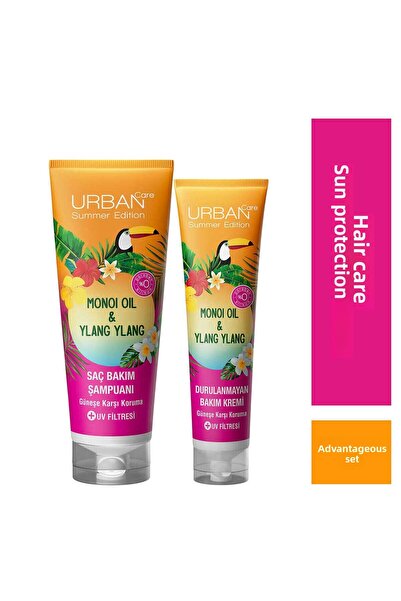 Urban Care Monoi Oil Ylang Ylang Shampoo - 250 ml + Leave-In Cream 150 ml